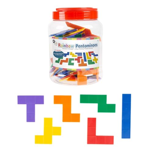 Rainbow Pentominoes 72-Piece Colorful Puzzle Set