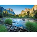 Bits and Pieces 3000 Piece Puzzles for Adults - Large 32" x 45" Jigsaw Puzzles 3000 Pieces River Mountain Landscape, Random Die Cut, No 2 Pieces Alike, Yosemite National Park