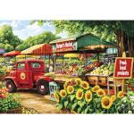 2000 Piece Puzzle for Adults – Colorful Farmer’s Market Scene with Fresh Fruits & Vegetables – Eco-Friendly Recycled Paper Jigsaw Puzzle, Relaxing Family Game Night Activity (39 x 28 in)
