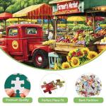 2000 Piece Puzzle for Adults – Colorful Farmer’s Market Scene with Fresh Fruits & Vegetables – Eco-Friendly Recycled Paper Jigsaw Puzzle, Relaxing Family Game Night Activity (39 x 28 in)
