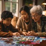 White Mountain 1000 Piece Jigsaw Puzzle Winter Christmas Holiday Puzzles for Adults and Kids 24"x30" Large Pieces - Christmas On The Farm