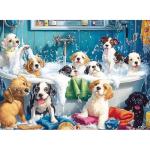 500 Piece Puzzle for Adults – Cute Dogs Bathing Jigsaw Puzzle for Adults, Kids & Seniors – Eco-Friendly Recycled Paper – Fun & Challenging Family Game Gift for Friends and Family (20.5 x 15 in)