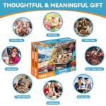 JJYHULK 2000 Piece Jigsaw Puzzle for Adults, Puzzles for Adults 2000 Pieces, Beach Dogs Flowers Jigsaw Puzzles, Family Fun Puzzle Perfect for Game Nights, 39" X 28"