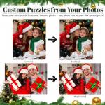 Custom 500 Piece Puzzles for Adult Personalized Puzzle from Your Own Photos Customized Picture Jigsaw Puzzle Gift for Christmas Wedding Birthday Family (500 Horizontal)