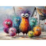 Puzzles for Adults 500 Pieces, Chicken Jigsaw Puzzles - Beach Chicken Coop, Impossible Beach Puzzles for Seniors Family, 20.47x14.96 inches, 1:1 Poster, Letter on The Back