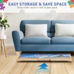 Qiqidog 2000 Pieces Puzzle Board with 6 Drawers and Cover, 29"x41" Wooden Jigsaw Puzzle Table for Adults, Portable Puzzle Organizer & Storage System, Birthday Gift for Mom (Large)