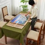 Qiqidog 2000 Pieces Puzzle Board with 6 Drawers and Cover, 29"x41" Wooden Jigsaw Puzzle Table for Adults, Portable Puzzle Organizer & Storage System, Birthday Gift for Mom (Large)