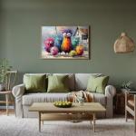 Puzzles for Adults 500 Pieces, Chicken Jigsaw Puzzles - Beach Chicken Coop, Impossible Beach Puzzles for Seniors Family, 20.47x14.96 inches, 1:1 Poster, Letter on The Back