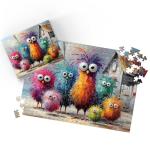 Puzzles for Adults 500 Pieces, Chicken Jigsaw Puzzles - Beach Chicken Coop, Impossible Beach Puzzles for Seniors Family, 20.47x14.96 inches, 1:1 Poster, Letter on The Back