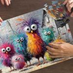 Puzzles for Adults 500 Pieces, Chicken Jigsaw Puzzles - Beach Chicken Coop, Impossible Beach Puzzles for Seniors Family, 20.47x14.96 inches, 1:1 Poster, Letter on The Back