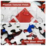 Naturelish 1000 Piece Christmas Puzzle for Adults, Festive Winter Village Jigsaw Puzzle with Glitter Snow Effect, Holiday Street Scene Puzzle, Perfect for Christmas Fun, 24 x 24 Inches