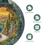 1000 Piece Puzzle for Adults, 3D Visual Cave Forest Jigsaw Puzzles for Adult, 26.6 x 26.6in 1000 Pieces Flat Puzzle, Christmas Birthday Party Home Decor Gifts for Family Friends