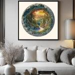 1000 Piece Puzzle for Adults, 3D Visual Cave Forest Jigsaw Puzzles for Adult, 26.6 x 26.6in 1000 Pieces Flat Puzzle, Christmas Birthday Party Home Decor Gifts for Family Friends