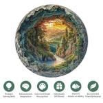 1000 Piece Puzzle for Adults, 3D Visual Cave Forest Jigsaw Puzzles for Adult, 26.6 x 26.6in 1000 Pieces Flat Puzzle, Christmas Birthday Party Home Decor Gifts for Family Friends