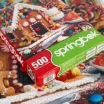 Springbok's Gingerbread House 500 Piece Jigsaw Puzzle Showcases a Tasty Holiday Treat Decked Out in All Your Favorite Candies