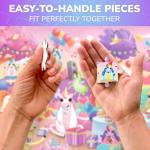 QUOKKA Puzzles for Kids Ages 4-6 – 60 Piece Jigsaw Puzzles for Toddlers Ages 3-5 with Unicorns – Quiet Time Toy for Preschoolers 2-4 – FSC Certified Educational Learning Game for Boys and Girls