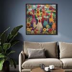 Chicken Puzzles for Adults 1000 Piece, PICKFORU Funny Chicken Jigsaw Puzzle, Garden Farm Flower Animal Rooster Themed, Patchwork Art Challenge Puzzle