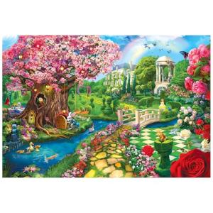 RoseArt - Kodak Premium - Spring Garden 2000 Piece Jigsaw Puzzle, Alice in Wonderland Puzzle for Adults