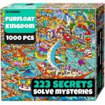 QUOKKA 1000 Piece Puzzle for Adults – 223 Hidden Secrets, Engaging Audio Story, Snap-Tight Thick Pieces – Collect All Four Adult Puzzles in Series to Build One Epic Mystery Realm (Furfloat Kingdom)