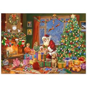 1000 Piece Christmas Puzzle for Adults - Winter Jigsaw Puzzles - Christmas Eve Holiday Puzzle Family Game Nights Home Decor