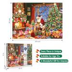 1000 Piece Christmas Puzzle for Adults - Winter Jigsaw Puzzles - Christmas Eve Holiday Puzzle Family Game Nights Home Decor