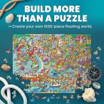 QUOKKA 1000 Piece Puzzle for Adults – 223 Hidden Secrets, Engaging Audio Story, Snap-Tight Thick Pieces – Collect All Four Adult Puzzles in Series to Build One Epic Mystery Realm (Furfloat Kingdom)