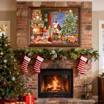 1000 Piece Christmas Puzzle for Adults - Winter Jigsaw Puzzles - Christmas Eve Holiday Puzzle Family Game Nights Home Decor