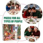 1000 Piece Christmas Puzzle for Adults - Winter Jigsaw Puzzles - Christmas Eve Holiday Puzzle Family Game Nights Home Decor