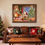 1000 Piece Christmas Puzzle for Adults - Winter Jigsaw Puzzles - Christmas Eve Holiday Puzzle Family Game Nights Home Decor