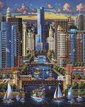 Dowdle Jigsaw Puzzle - Chicago River - 500 Piece