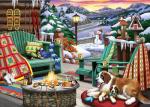 Ravensburger - Après All Day - 500 Piece Large Format Jigsaw Puzzle - Beautiful Depiction of The Ideal Front Porch in Winter - Frameable - Premium Quality - Puzzles for Adults