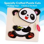 Wooden Puzzles for Toddlers 1-3, Pack of 8 Toddler Animal Puzzles Ages 2-4, Montessori Educational Animals Jigsaw Puzzles Christmas Birthday Gift for Baby Girl Boy Ages 1 2 3 4 Year Old