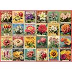 Vintage Flower Puzzles for Adults 1000 Pieces, Unique Beautiful Floral Collage Art Jigsaw Puzzles, Spring Nature Plant Themed, Retro Colorful Challenging for Adults