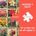 Vintage Flower Puzzles for Adults 1000 Pieces, Unique Beautiful Floral Collage Art Jigsaw Puzzles, Spring Nature Plant Themed, Retro Colorful Challenging for Adults