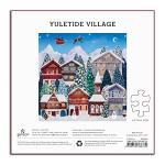 Galison Yuletide Village 500 Piece Puzzle from Galison - Featuring Colorful and Charming Illustrations of a Festive Winter Village, 20" x 20", Makes a Wonderful