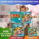 QUOKKA Magnetic Puzzles for Toddlers 2-4 - 2x48 Travel Puzzle Games for Kids Ages 3-5 Years Old - Car Activities Toy for Boys and Girls 4-6 yo - Africa & Ocean Animals Learning Magnet for Road Trip