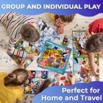 QUOKKA Magnetic Puzzles for Toddlers 2-4 - 2x48 Travel Puzzle Games for Kids Ages 3-5 Years Old - Car Activities Toy for Boys and Girls 4-6 yo - Africa & Ocean Animals Learning Magnet for Road Trip