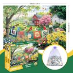 JJYHULK 2000 Piece Puzzle for Adults, Puzzles for Adults 2000 Pieces, Farm Flowers Butterflies Cow Bird Jigsaw Puzzles, Challenging Puzzle Perfect for Game Nights, 39" X 28"
