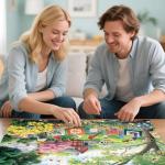 JJYHULK 2000 Piece Puzzle for Adults, Puzzles for Adults 2000 Pieces, Farm Flowers Butterflies Cow Bird Jigsaw Puzzles, Challenging Puzzle Perfect for Game Nights, 39" X 28"