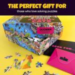 QUOKKA 1000 Piece Jigsaw Puzzle for Adults Knightly Cats – Premium Box Packaging with Extra Fun Challenges - Whimsical Cat Puzzle - Perfect for Relaxation & Creativity & Gift Giving