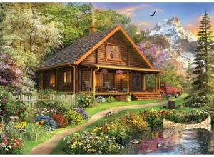 Anatolian Puzzle - Log Cabin Home, 1500 Piece Jigsaw Puzzle, #4568