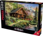 Anatolian Puzzle - Log Cabin Home, 1500 Piece Jigsaw Puzzle, #4568
