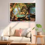 JJYHULK 2000 Piece Puzzle for Adults, Puzzles for Adults 2000 Pieces, Funny Bear Playing Poker Jigsaw Puzzles, Family Fun Puzzle Perfect for Game Nights, 39" X 28"