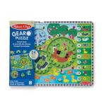 Melissa & Doug Wooden Animal Chase Jigsaw Spinning Gear Puzzle – 24 Pieces Wooden Puzzle for Toddlers and Preschoolers, for Boys and Girls Ages 3+