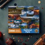 2000 Piece Puzzle for Adults – Stunning Panoramic National Parks Jigsaw Puzzle – America’s Parks Nature Puzzle Gift – Eco-Friendly Durable Pieces, 39" x 28"