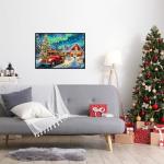 Christmas Puzzles 1000 Pieces, Aurora Christmas Eve Puzzle, Northern Lights Puzzles for Adults 1000 Piece for Adults Teens Kids, Xmas Scene Challenging Puzzle Game Perfect Vacation Gift