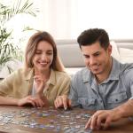 Rocorose Jigsaw Puzzle for Adults, 1000 Pieces Fairyland Mushroom House Puzzle Colorful Fairy Cottage Puzzle Challenging Family Perfect for Game Nights Party Butterfly Flower Decoration