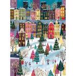 500 Piece Jigsaw Puzzles for Adults, Whimsical Winter Cityscape Puzzles for Adult, Fun and Challenging Puzzle for Family Time, Relaxing Gift for Adults, Seniors, 20.5 x 15 in