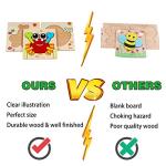 Wooden Montessori Puzzles for Toddlers Kids: Toddler Puzzles for 1-3 Montessori Toys for 1 2 3 Year Old Girls Boys Baby - Kids Puzzle Ages 2-4 Preschool Learning Educational Toy