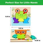 Wooden Montessori Puzzles for Toddlers Kids: Toddler Puzzles for 1-3 Montessori Toys for 1 2 3 Year Old Girls Boys Baby - Kids Puzzle Ages 2-4 Preschool Learning Educational Toy